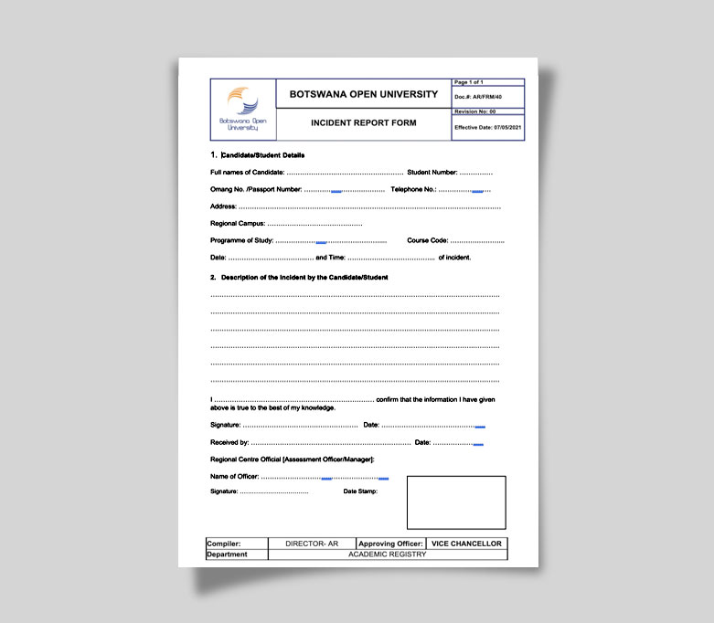 Incident Report Form