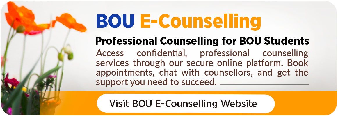 BOU E-Counselling Image link to BOU E-counselling website.